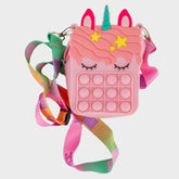 Pastel Pink Bubble-Pop Purse/Keyring Large image 1